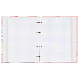 Тетрадь на кольцах А5, 160л., BG "Бумажные цветы", матовая ламинация