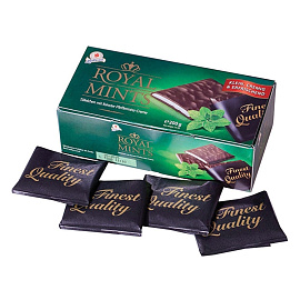Шоколад Halloren Royal Mints с мятной начинкой 200 г