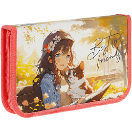 Пенал 1 отделение, 190*115 ArtSpace "Soft", ламинированный картон, софт-тач