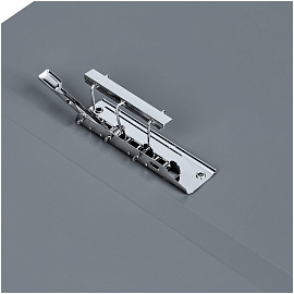 Папка с боковым зажимом СТАММ "Стандарт" А4, 17мм, 700мкм, пластик, серая