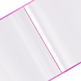 Папка с 60 вкладышами СТАММ "Сияние" А4, 21мм, 700мкм, пластик, розовый