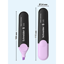 Текстовыделитель Schneider "Job" пастельный лавандовый, 1-5мм фото Текстовыделитель Schneider "Job" пастельный лавандовый, 1-5мм