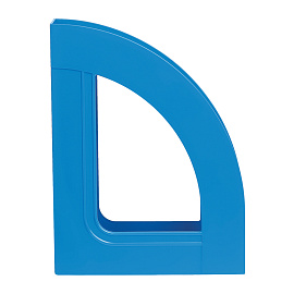 Лоток для бумаг вертикальный СТАММ "Респект", голубой