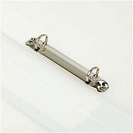 Папка на 2 кольцах СТАММ "Кристалл" А4, 40мм, 700мкм, пластик, бесцветная фото Папка на 2 кольцах СТАММ "Кристалл" А4, 40мм, 700мкм, пластик, бесцветная