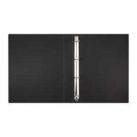 Папка на 4 кольцах СТАММ А4, 40мм, 500мкм, пластик, черная