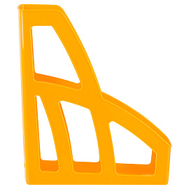 Лоток для бумаг вертикальный СТАММ "Лидер", желтый, ширина 75мм фото Лоток для бумаг вертикальный СТАММ "Лидер", желтый, ширина 75мм