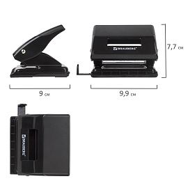 Дырокол BRAUBERG "Black Jack", до 20 листов, черный, 227796 фото Дырокол BRAUBERG "Black Jack", до 20 листов, черный, 227796