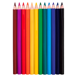 Карандаши цветные JOVI "Maxi", 12цв., трехгран., утолщенные, заточен., картон, европодвес фото Карандаши цветные JOVI "Maxi", 12цв., трехгран., утолщенные, заточен., картон, европодвес