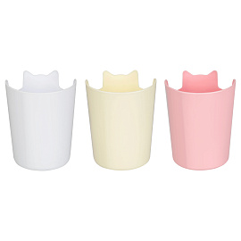 Подставка-стакан MESHU "Meow", пластиковая, ассорти