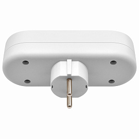 Сетевой тройник DEFENDER TG-01, 3 розетки, c заземлением, белый, 99109 фото Сетевой тройник DEFENDER TG-01, 3 розетки, c заземлением, белый, 99109