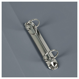 Папка на 2 кольцах СТАММ А4, 40мм, 500мкм, пластик, серая фото Папка на 2 кольцах СТАММ А4, 40мм, 500мкм, пластик, серая