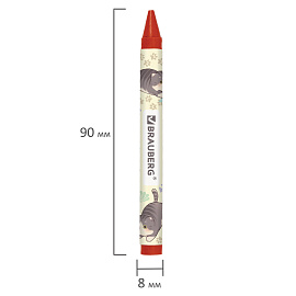 Восковые мелки BRAUBERG "МИЛЫЕ КОТЫ", НАБОР 12 цветов, 273229