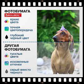 Фотобумага глянцевая, А4, 180 г/м2, односторонняя, 100 листов, ПАКЕТ, BRAUBERG ORIGINAL, 364417