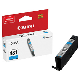 Картридж струйный Canon CLI-481C 2098C001 голубой оригинальный