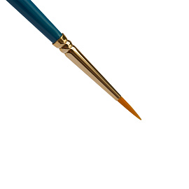 Кисть художественная синтетика Гамма "Галерея", круглая №2/0, короткая ручка