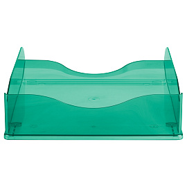 Лоток для бумаг горизонтальный СТАММ "Тропик", тонированный мятный