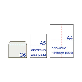 Конверты С6 (114х162 мм), клей, 80 г/м2, КОМПЛЕКТ 50 шт., внутренняя запечатка, 200.50