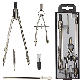 Готовальня Глобус Technicа (корпус серебристый, НЧ5-70-50)