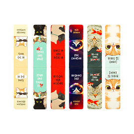 Закладки магнитные для книг, 6шт., MESHU "Funny joke", глянцевая ламинация фото Закладки магнитные для книг, 6шт., MESHU "Funny joke", глянцевая ламинация