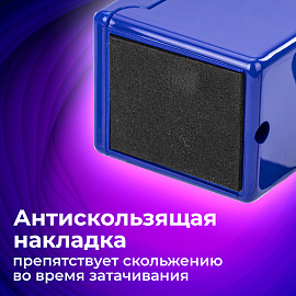 Точилка механическая BRAUBERG "JET", металлический механизм, корпус синий, 229570