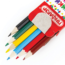 Карандаши цветные ПИФАГОР "ЭНИКИ-БЕНИКИ", 6 цветов, шестигранные, натуральное дерево, 181345 фото Карандаши цветные ПИФАГОР "ЭНИКИ-БЕНИКИ", 6 цветов, шестигранные, натуральное дерево, 181345