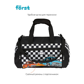 Сумка Forst "Racing" 23*32*20см, 1 отделение, 3 кармана фото Сумка Forst "Racing" 23*32*20см, 1 отделение, 3 кармана