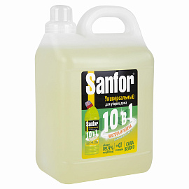 Универсальное чистящее средство Санфор Лимонная свежесть гель 5 л