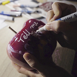 Маркер акриловый Schneider Paint-It 330 белый (толщина линии 15 мм)