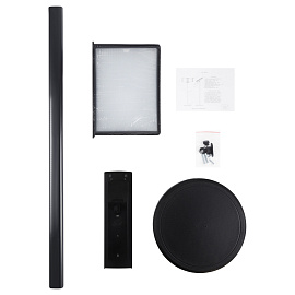 Демосистема напольная OfficeSpace с 10 черными панелями