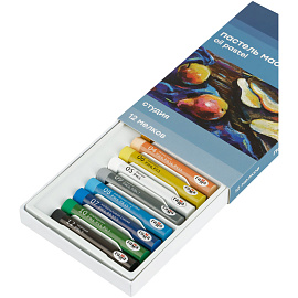 Пастель масляная Гамма Студия круглая 12 цветов