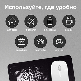 Коврик для мыши SONNEN "LEOPARD", резина + ткань, 220х180х3 мм, 513314