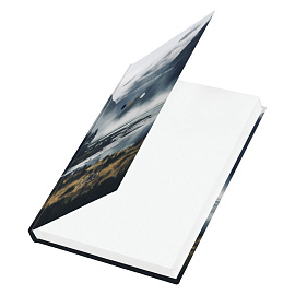 Ежедневник датированный 2026 145х215 мм, А5, STAFF, ламинированная обложка, "Туман", 117313