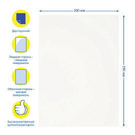 Картон белый А4, двуст., Мульти-Пульти, 7л., мелованный, в папке, "Приключения Енота
