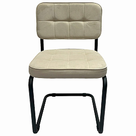 Стулья КОМПЛЕКТ 2 шт., РС14М, черный каркас, велюр, бежевый, разобранные фото Стулья КОМПЛЕКТ 2 шт., РС14М, черный каркас, велюр, бежевый, разобранные