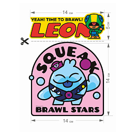 Термонаклейки Brawl Stars, ассорти фото Термонаклейки Brawl Stars, ассорти