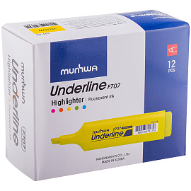 Текстовыделитель MunHwa UnderLine желтый (толщина линии 1-5 мм) фото Текстовыделитель MunHwa UnderLine желтый (толщина линии 1-5 мм)