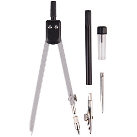 Готовальня ArtSpace, 5 предметов, циркуль 135мм, пластиковый футляр фото Готовальня ArtSpace, 5 предметов, циркуль 135мм, пластиковый футляр