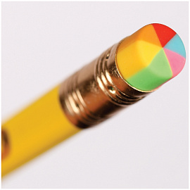 Карандаш ч/г Мульти-Пульти "Приключения Енота" HB, с ластиком, круглый, заточен., рисунок на корп. ассорти