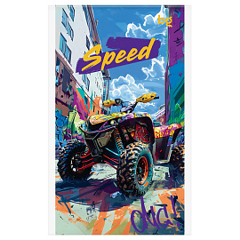 Блокнот А6 32л., на скрепке BG "Гонки. Скорость