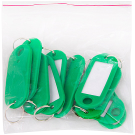 Набор брелоков для ключей OfficeSpace, 52мм, 10шт., зеленые фото Набор брелоков для ключей OfficeSpace, 52мм, 10шт., зеленые