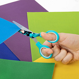 Ножницы 130 мм, мятные, с цветной печатью "Аниме", BRAUBERG ANIME, 238956