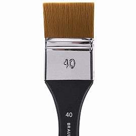 Кисть художественная профессиональная, синтетика, флейц, № 40, BRAUBERG ART CLASSIC, 201036 фото Кисть художественная профессиональная, синтетика, флейц, № 40, BRAUBERG ART CLASSIC, 201036