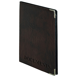 Обложка для автодокументов, 128х92 мм, ПВХ под кожу, конгревное тиснение, цвет ассорти, А5-12