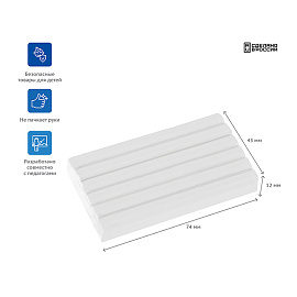 Пластилин Гамма "Классический", белый, 50г