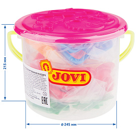 Набор для лепки JOVI, формочки 24шт., пластиковое ведро