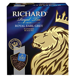 Чай Richard Royal Earl Grey черный, 100 пак 13944, 972459