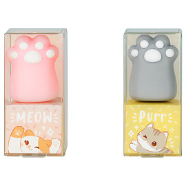 Ластик MESHU "Paw", ПВХ, 35*30*75мм фото Ластик MESHU "Paw", ПВХ, 35*30*75мм