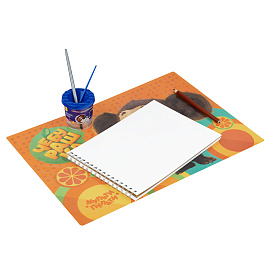 Клеенка для уроков труда Мульти-Пульти "Чебурашка", 35*50см, ПВХ