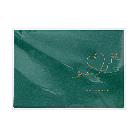 Обложка для паспорта OfficeSpace "Life Style", кожа, тиснение фольгой