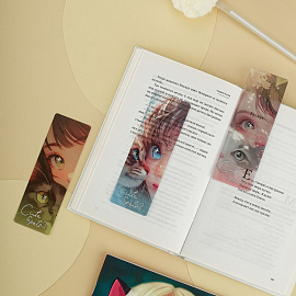 Закладки для книг, 3шт., 135*45мм, MESHU "Сute girl